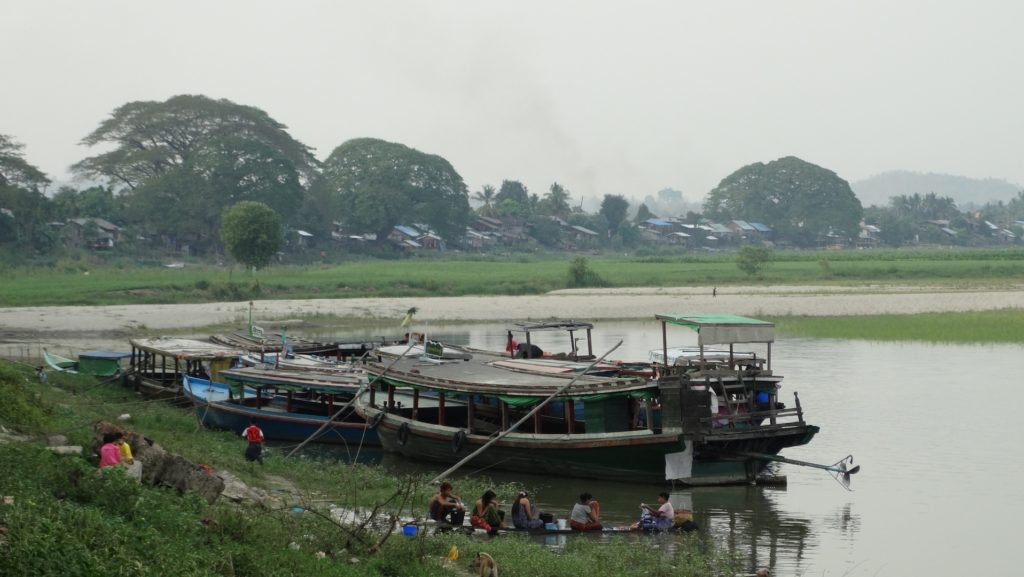 Boat on the Irawaddy River at Katha