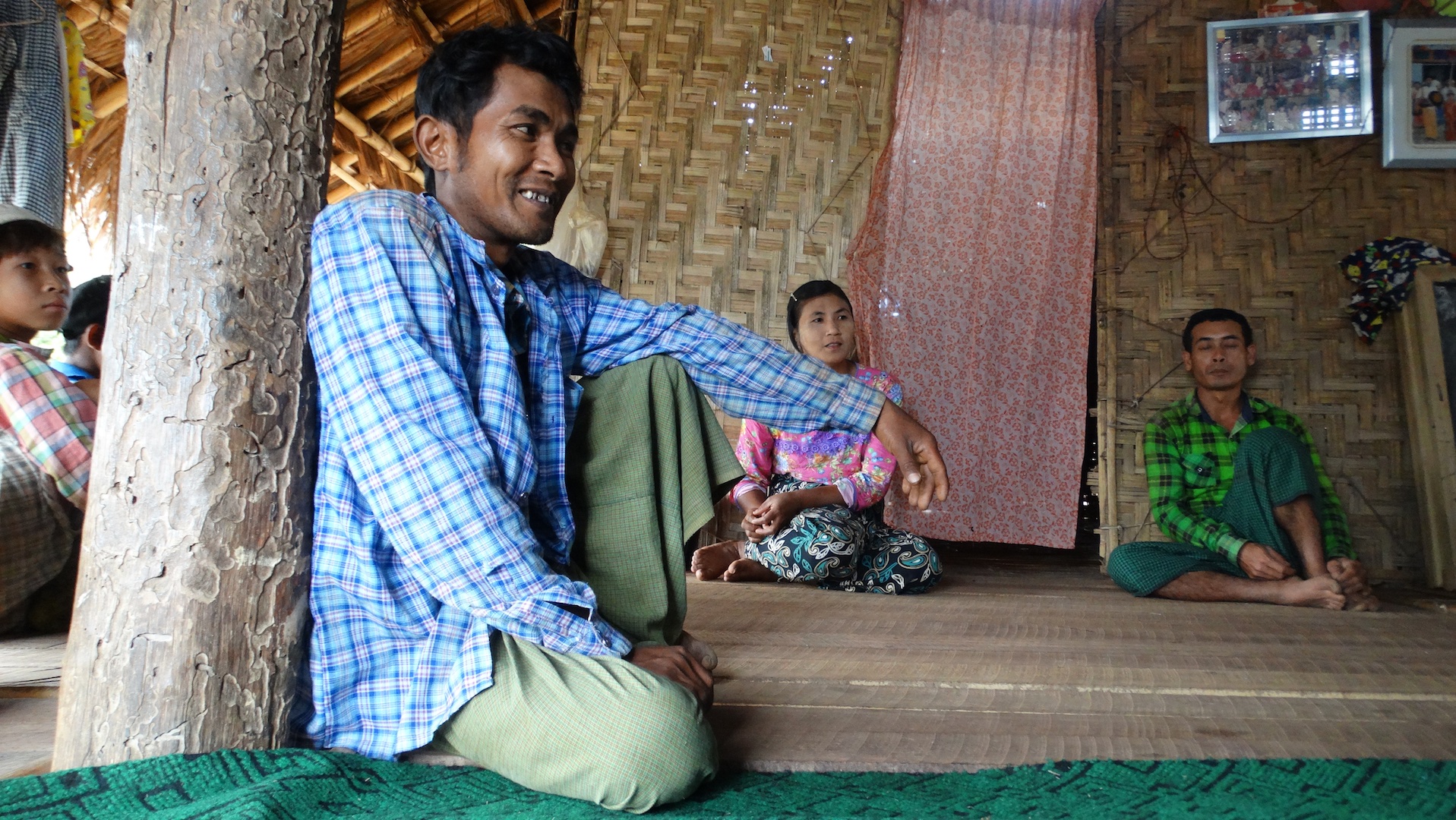 village near Indawgyi Lake, Myanmar