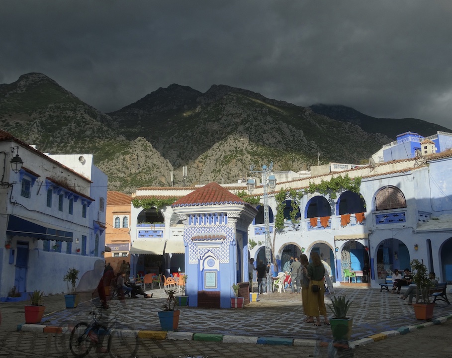 Square in Chefchaouen, Morocco