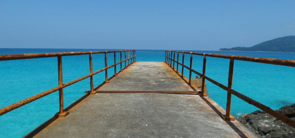 Pier in perhentian islands malaysia